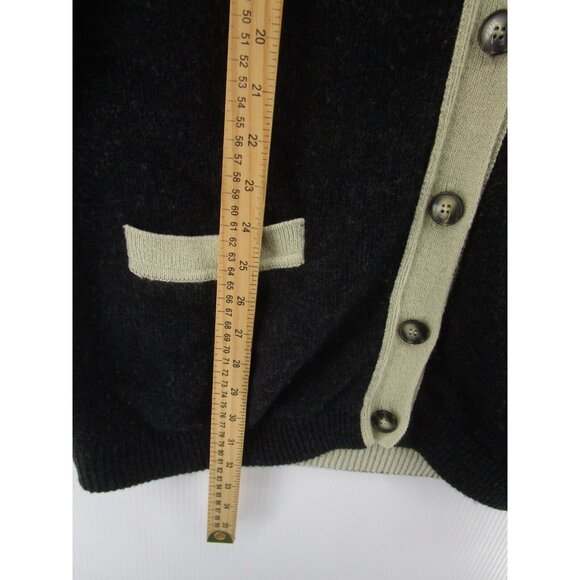 VINTAGE Jones New York Sweater Medium Lambswool Angora Hair Cardigan - Picture 4 of 9